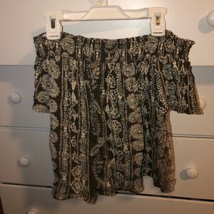 Off the shoulder woman's shirt